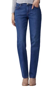 Lee Straight Jeans NEW Relaxed Fit Mid Rise Size 12 Petite 28” Inseam NWT - Picture 1 of 8