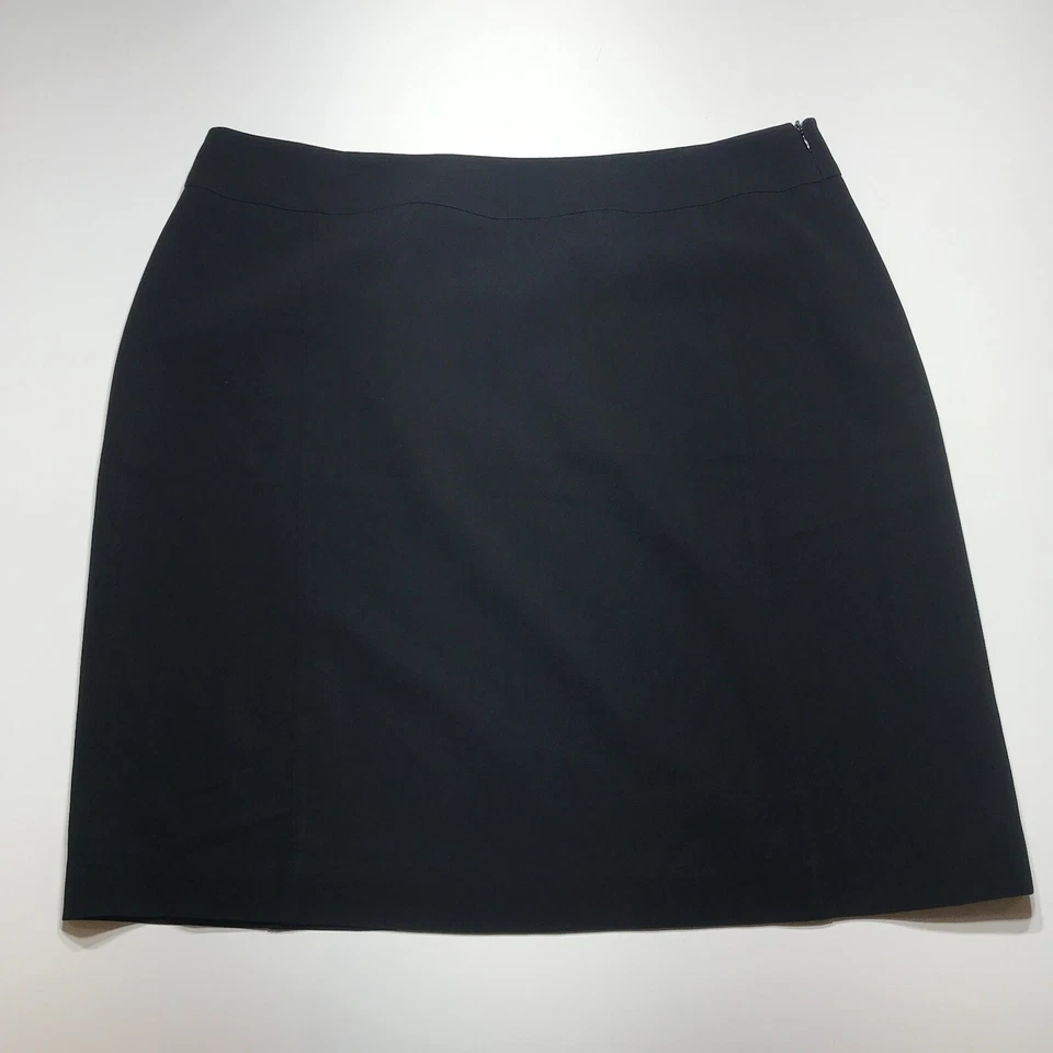 Falda Marina Rinaldi Talla W38 Negra Recta 23" Corpcore Career Essentials Foto 1 de 4