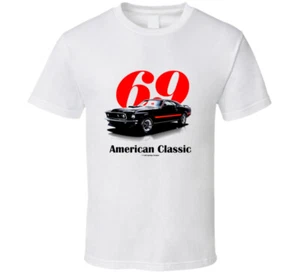 69 Mustang Mach1 American Classic Musclecar Gift T Shirt - Picture 1 of 3