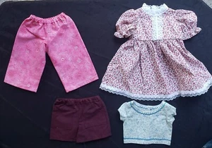 New Handmade 4 PC 18 in Doll American Girl Country Dress Pants Shorts Top - Picture 1 of 2