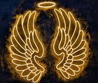 25in Angel Wings Neon Sign Party Neon Sign Night Light for Home Party Wall Decor