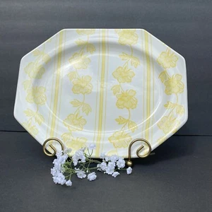 Royal Staffordshire Lotus Ironstone J & G Meakin England 12”x9.5” Plate Yellow - Picture 1 of 10