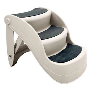 Furtastic 38cm Foldable Pet Stairs Ramp - White - Picture 1 of 12