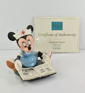 Walt Disney Classics Minnie Student Nurse First Aiders Figurine COA - Picture 1 of 6