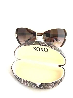 Nuevas gafas de sol XOXO 100 % auténticas X2328 (NP) DORADAS/marrones 60-16-130 Foto 1 de 4