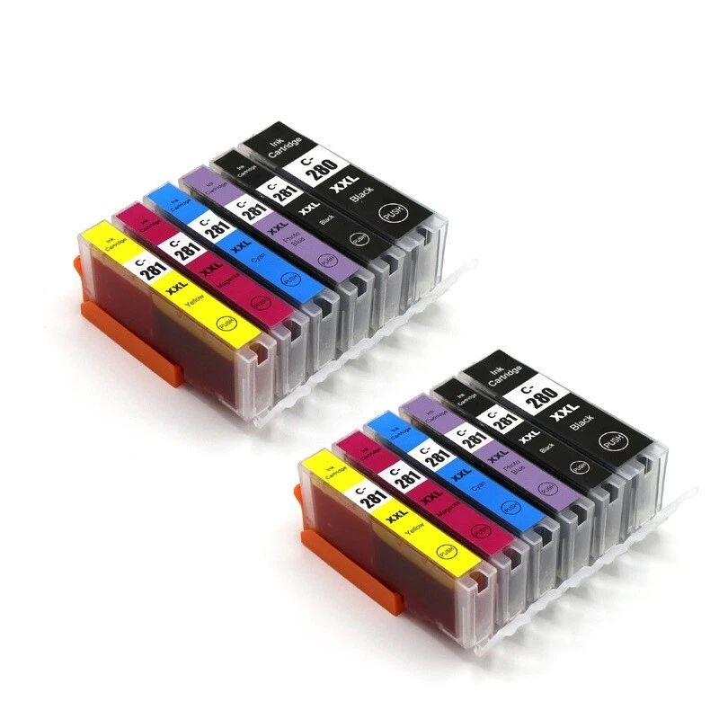 12P PGI 280 CLI 281 XL Ink Cartridge Combo for Canon TS8220 TS8120 TS9120 TS8320 - Image 1 of 1
