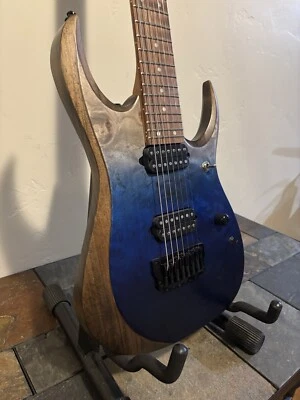 Ibanez RGD7521PB RGD Series 7-String Guitar, Jatoba, Deep Seafloor Fade Flat - Image 1 of 4
