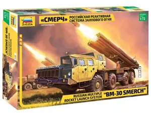 ZVEZDA Russian multiple rocket launch system BM-30 SMERCH 1:72 NR.5072 - Picture 1 of 2