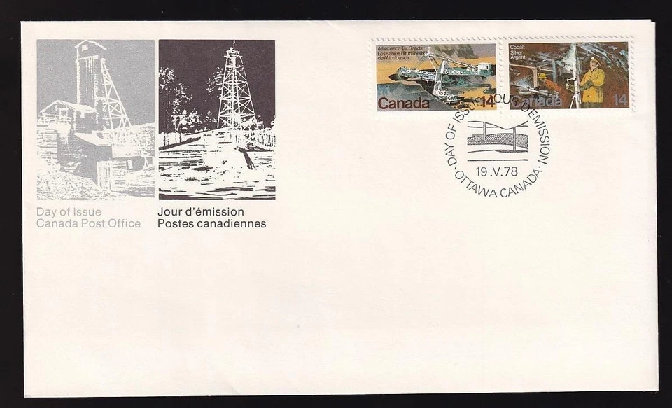 Canada OFDC 1978 Natural Resources sc#766a pair - Image 1 of 1