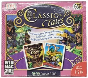 DK Dorling Kindersley Classic Tales Beauty Beast & OZ PC Software Sealed - Afbeelding 1 van 3