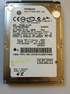 Hitachi  HTS545016B9SA02, 160GB,0A58758-DA2740C, SATA 2.5 Donor Harddrive - Foto 1 di 2