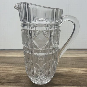 Lovely Cut Crystal Pitcher 8.5 in high - Picture 1 of 9