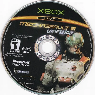 MechAssault 2: Lone Wolf (Microsoft Xbox) **DISC ONLY** - Image 1 of 2