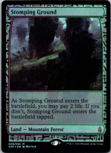 Magic the Gathering Foil Stomping Ground Full Art Zendikar Expeditions MTG - Picture 1 of 2