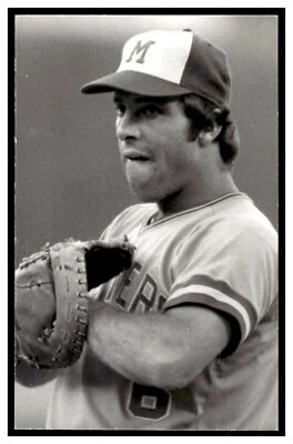 Postal de béisbol vintage de Mike Hegan (1975) Milwaukee Brewers Rd7 Foto 1 de 2
