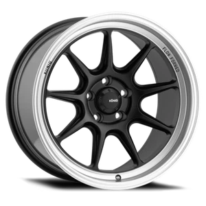 (1) 18x8.5 +43 Konig Countergram 5x112 Matte Black / Matte Machined Lip Wheel - Picture 1 of 1
