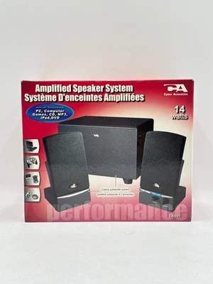 CYBER ACOUSTIC 14 WATTS AMPLIFIED SPEAKER SYSTEM CA3001 - Image 1 of 4