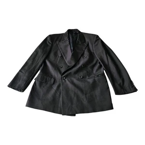 Hugo Boss Suit Jacket Men Size 42 R Double Breasted Black Blazer Barneys NEWYORK - Picture 1 of 11