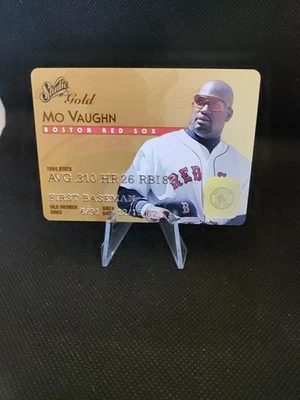 Tarjeta de crédito Studio Gold 1995 #39 Mo Vaughn Card TCCCX Foto 1 de 2