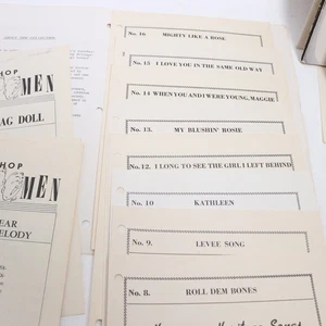 Barbershop Songs For Men Quartet Voice Sheet Music 17 Misc Songs SPEBSQSA - Picture 1 of 5