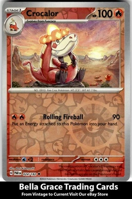 Crocalor #024/182 SV04: Paradox Rift Pokemon Uncommon Reverse Holo - Image 1 of 2