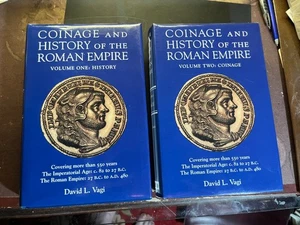 Coinage and History of the Roman Empire Vols.1 & 2 David Vagi SIGNED 1999 - Imagen 1 de 14
