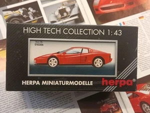 Ferrari Testarossa Red 1/43 Herpa High Tech Collection  010306 - Foto 1 di 6