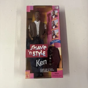 Ken Shave ‘N Style Doll AA Rare African American Mattel 1999 New Old Stock!! - Bild 1 von 2
