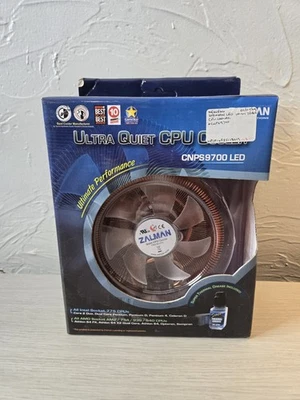 SEALED Zalman Ultimate Performance Ultra Quiet CPU Cooler CNPS9700 LED NEW - Image 1 of 4