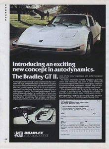 Bradley Print Ad Bradley GT II 1979 kit de coche Bradley Automotive - Imagen 1 de 7