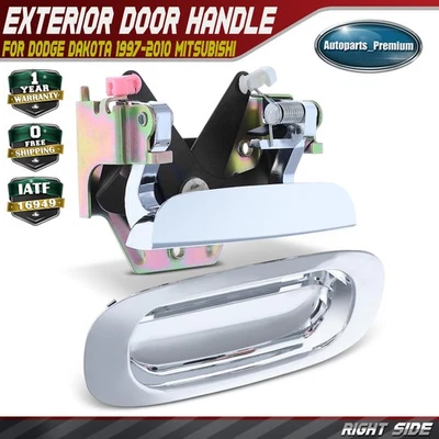 Kit de manija y bisel de puerta trasera para Dodge Dakota 1997-2010 Mitsubishi Raider 06-09 Foto 1 de 4