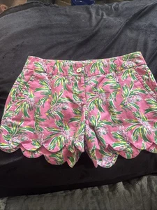 Women’s Size 2 Shorts By Crown And Ivy Pink Flamingo “Shelby” Style - Picture 1 of 10
