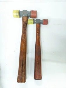 Craftsman Tool USA 6oz & 12oz Soft Face Hammer Hickory Handle 38292, 38298 Set - Picture 1 of 12