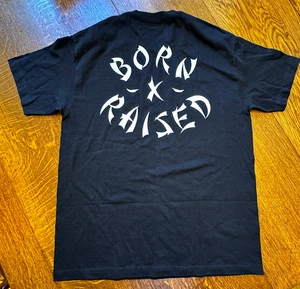 Herren T-Shirt BORN X RISED WESTSIDE Rocker Tee Schwarz Größe L Large - Bild 1 von 5