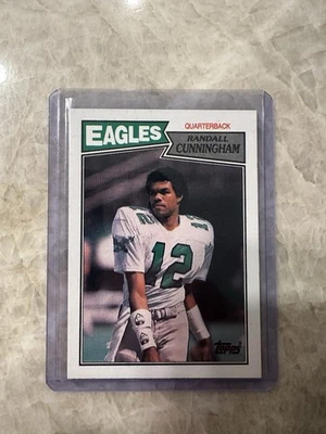 Tarjeta de novato 1987 Topps Randall Cunningham RC Philadelphia Eagles tarjeta #296 Foto 1 de 4