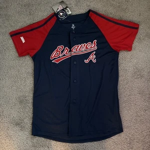 MLB Genuine Merchandise Atlanta Braves, Authentic Baseball Jersey, New, Women XL - Picture 1 of 7
