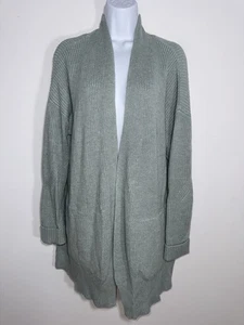Lululemon Cashlu Pullover Wickel meliert silber blau/grün Strickjacke Damen XL/ XXL - Bild 1 von 4