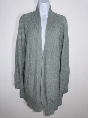 Cárdigan Lululemon Cashlu Suéter Envolvente Jaspeado Plateado Azul/Verde Mujer XL/XXL Foto 1 de 4