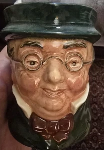 ROYAL DOULTON Mr Pickwick personaggio Toby tazza brocca 3" Inghilterra leone un marchio vintage - Foto 1 di 7