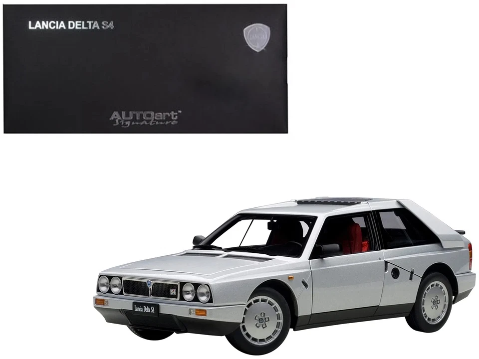 Coche modelo fundido a presión Lancia Delta S4 gris 1/18 de Autoart Foto 1 de 1