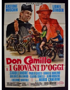 manifesto DON CAMILLO E I GIOVANI D'OGGI gaston moschin lionel stander A449 - Imagen 1 de 1