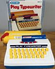 Vintage 1970’s Blue-Box Play Typewriter Toy.  Kids Fun. Fully Working & Boxed