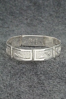 Sterling Silver Link Bracelet - Alanzo Mariano - Image 1 of 4