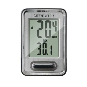 Cateye Velo 7 Wired Computer - Silver - Picture 1 of 4