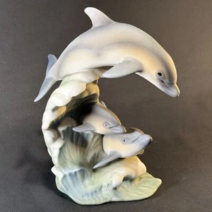 Porcelana Obra Maestra Homco De Colección — Especie en Peligro: Delfines — 1994 - Imagen 1 de 13