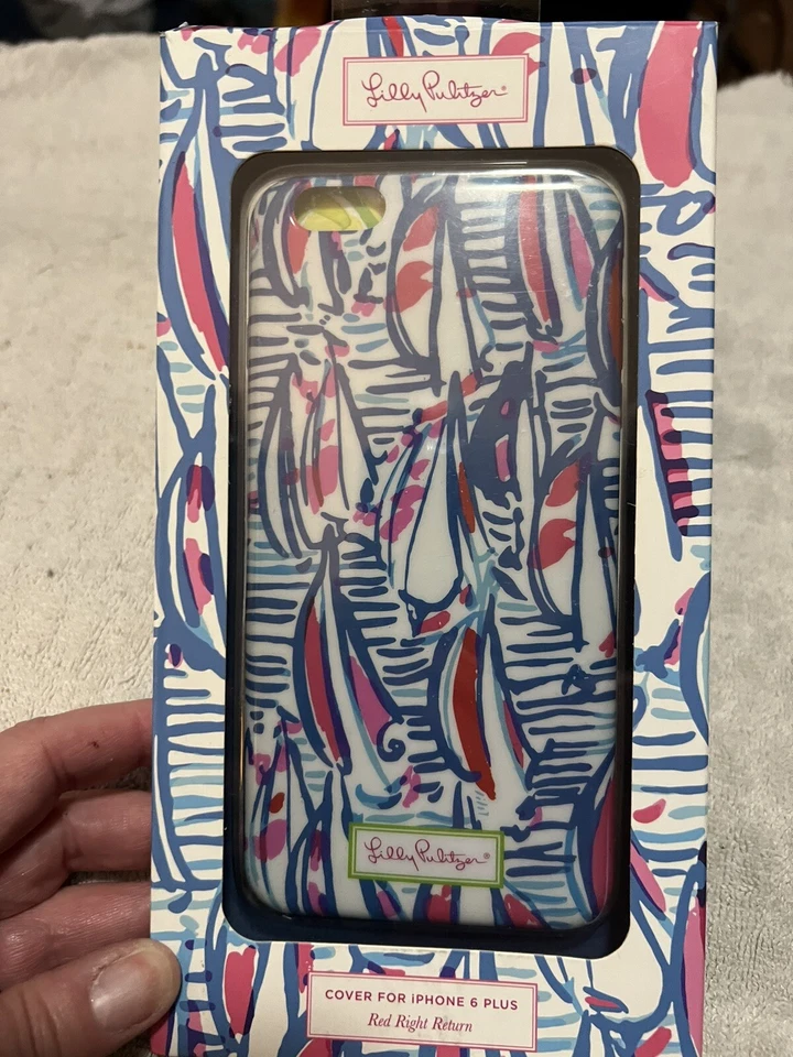 FUNDA LILY PULITZER IPHONE 6 PLUS ROJA DERECHA DEVOLUCIÓN NUEVA EN PAQUETE Foto 1 de 4