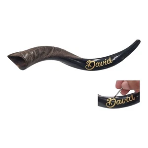 Nome Shofar personalizzato tromba shofar yemenita da Israele corno kudu 38-40" - Foto 1 di 12