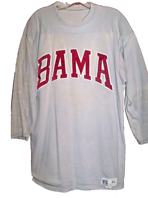 VTG 1980's Russell Alabama Crimson Tide Football Jersey Shirt 100% Cotton XL - Image 1 of 4