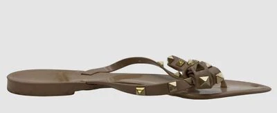 Sandalia Tanga Plana PVC Rosa Rockstud Para Mujer Valentino Zapato Izquierdo Solo Talla 38 Foto 1 de 4