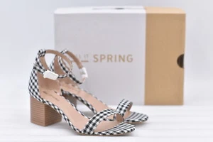 Women's Call It Spring Womens Stangarone Dress Sandals in Black & White SIze 7.5 - Picture 1 of 6